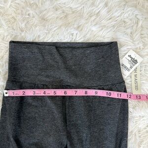 High waisted gray leggings